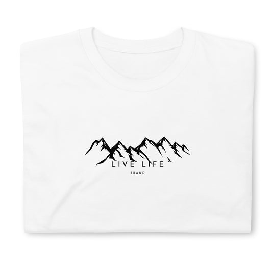 Mountain Live Life Logo Unisex Cotton Tshirt