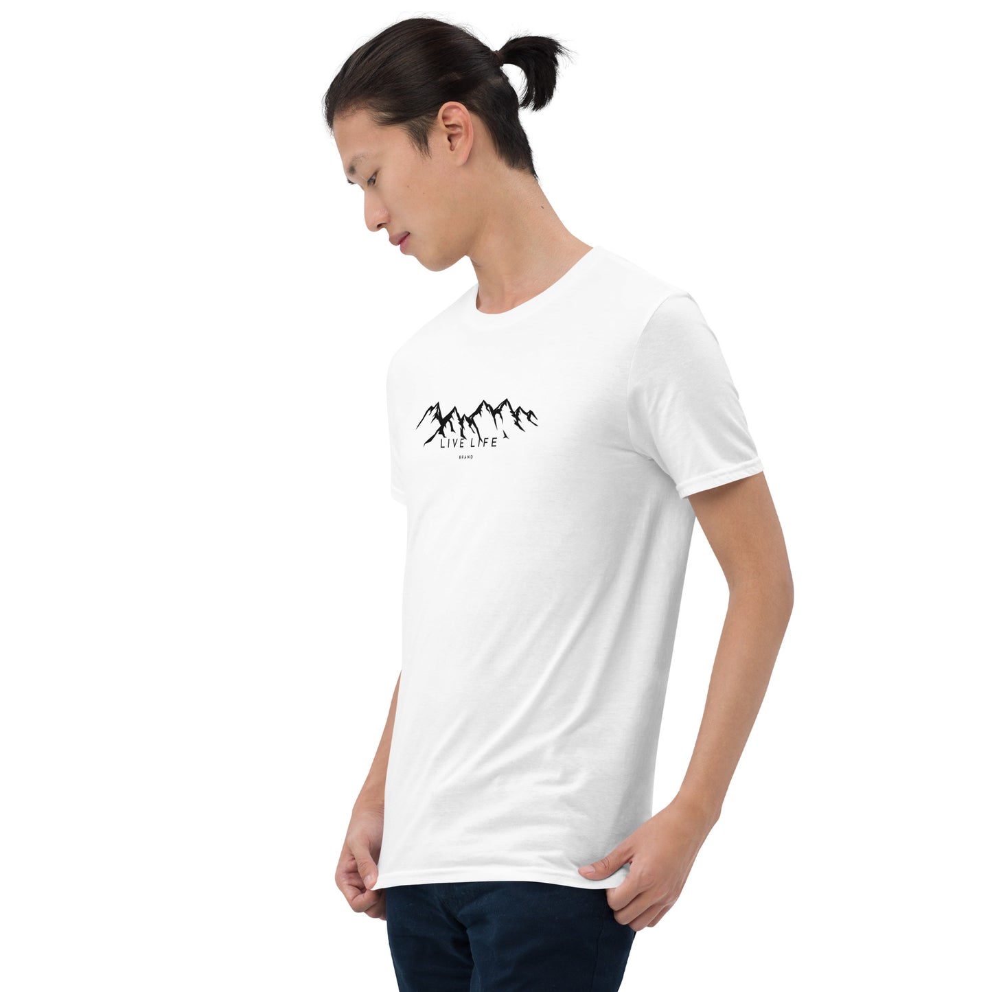 Mountain Live Life Logo Unisex Cotton Tshirt